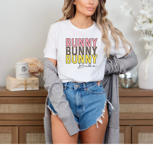 Cute Bunny Graphic Unisex Tee - Perfect Gift for Spring Celebrations
