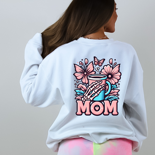 Mom Butterfly Floral Crewneck Sweatshirt - Perfect Gift for Mother's Day