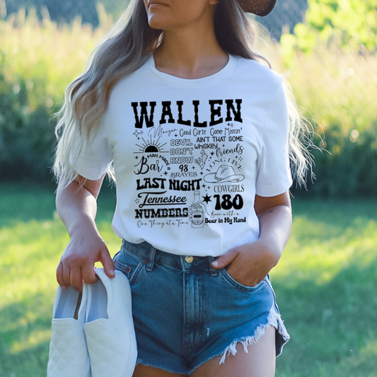 Wallen Unisex Jersey Short Sleeve Tee - Perfect for Country Music Lovers, Festivals & Nights Out